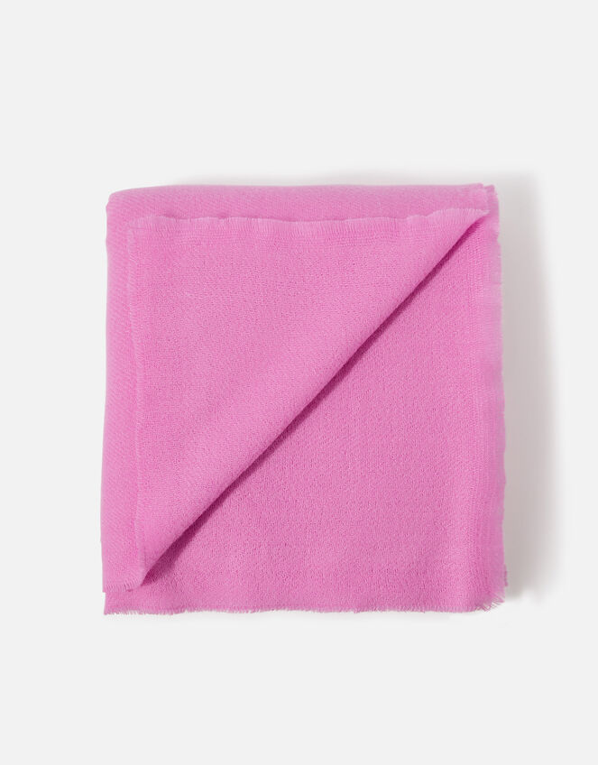 Plain Blanket Scarf, Pink (PINK), large