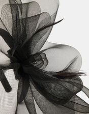 Mini Crin Fascinator, Black (BLACK), large