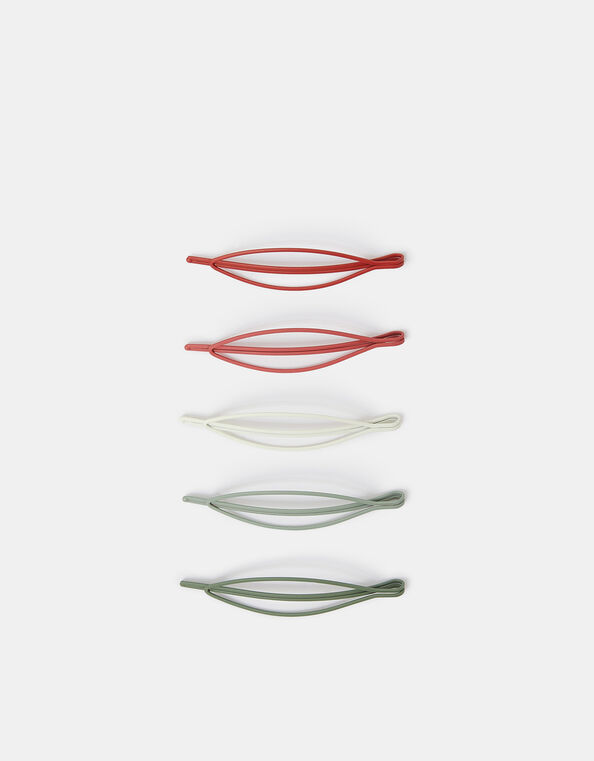 5-Pack Oval Hair Slides, , large