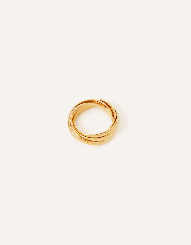 14ct Gold-Plated Wedding Band Ring, Gold (GOLD), large