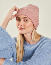 Soho Knit Beanie Hat, Pink (PALE PINK), large