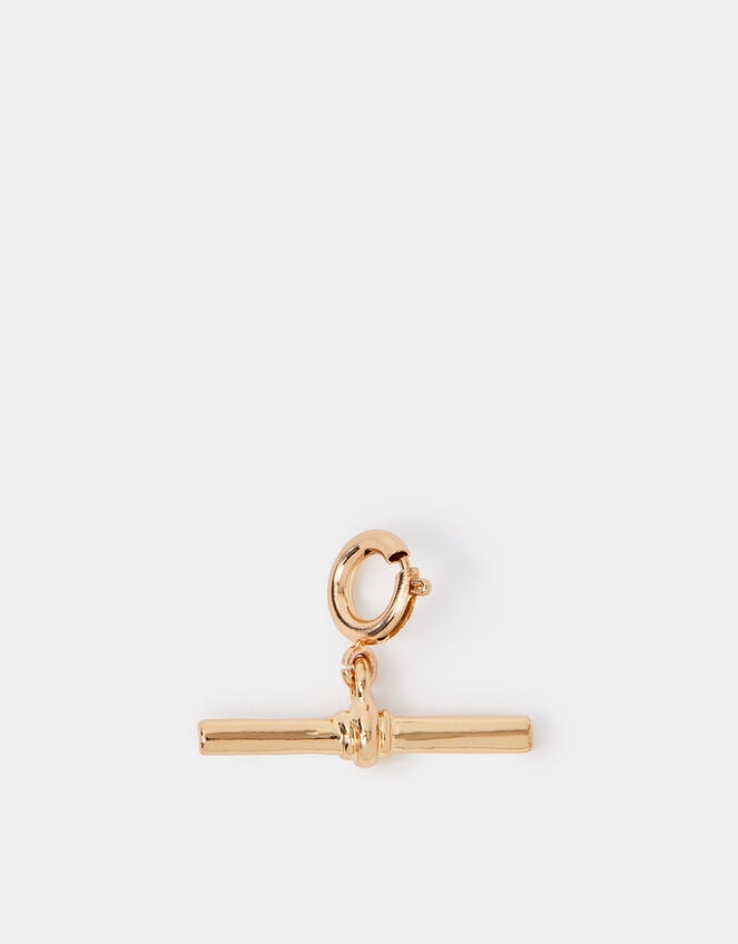 Chunky T-Bar Charm, Gold (GOLD), large