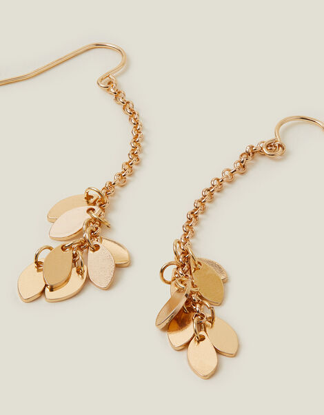 Long Leaf Drop Earrings, , large