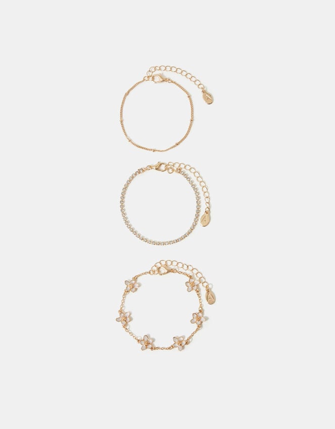 3-Pack Flower Station Bracelets, , large