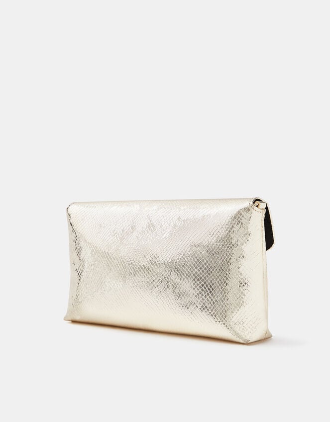 Metallic Envelope Crossbody Bag, Gold (GOLD), large