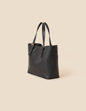 Large Twist-Lock Handheld Bag, Black (BLACK), large