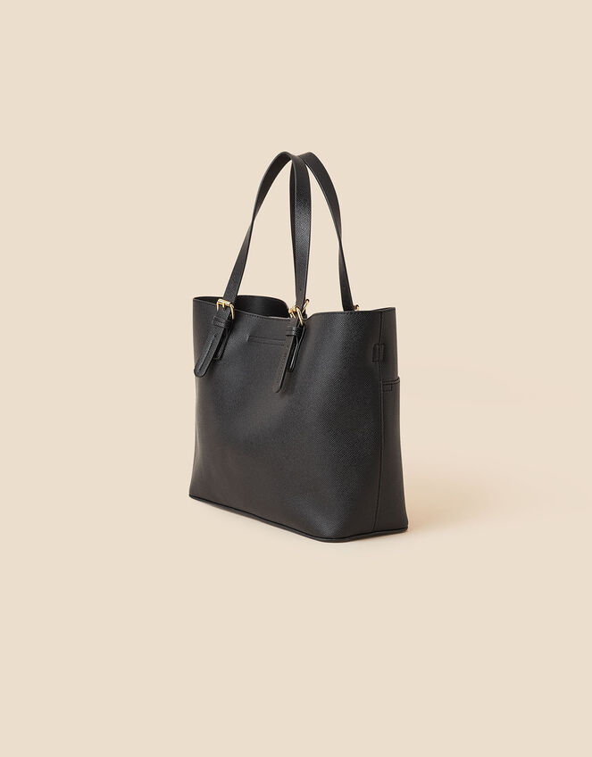 Large Twist-Lock Handheld Bag, Black (BLACK), large