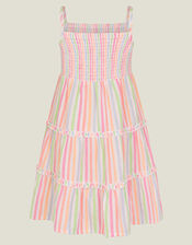 Girls Stripe Sun Dress, Multi (BRIGHTS MULTI), large