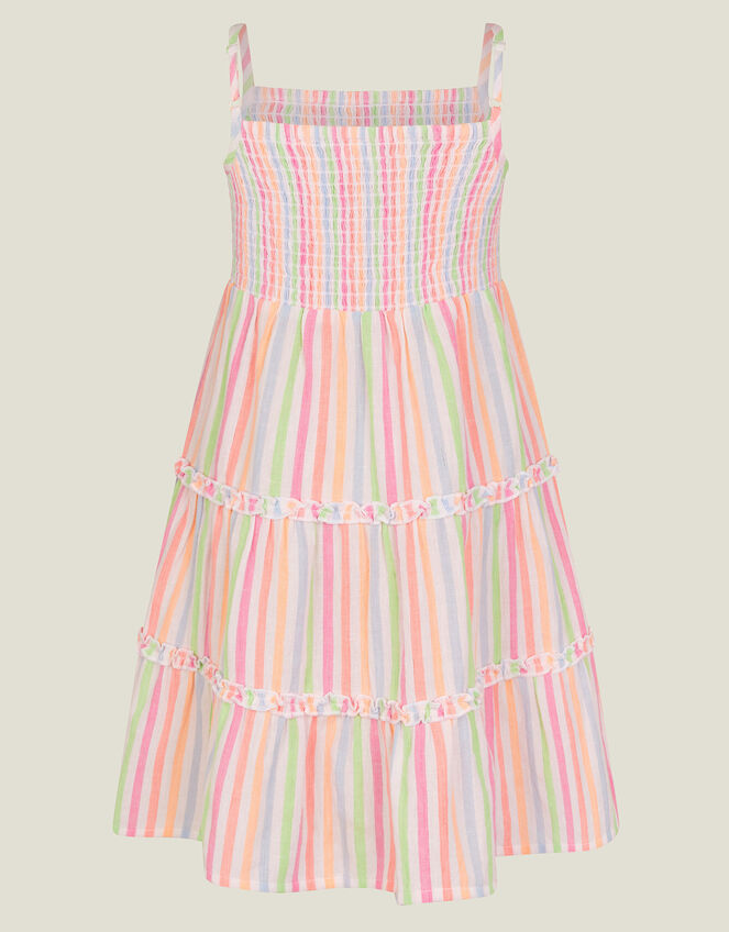 Girls Stripe Sun Dress, Multi (BRIGHTS MULTI), large