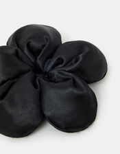 Flower Satin Hair Scrunchie, , large