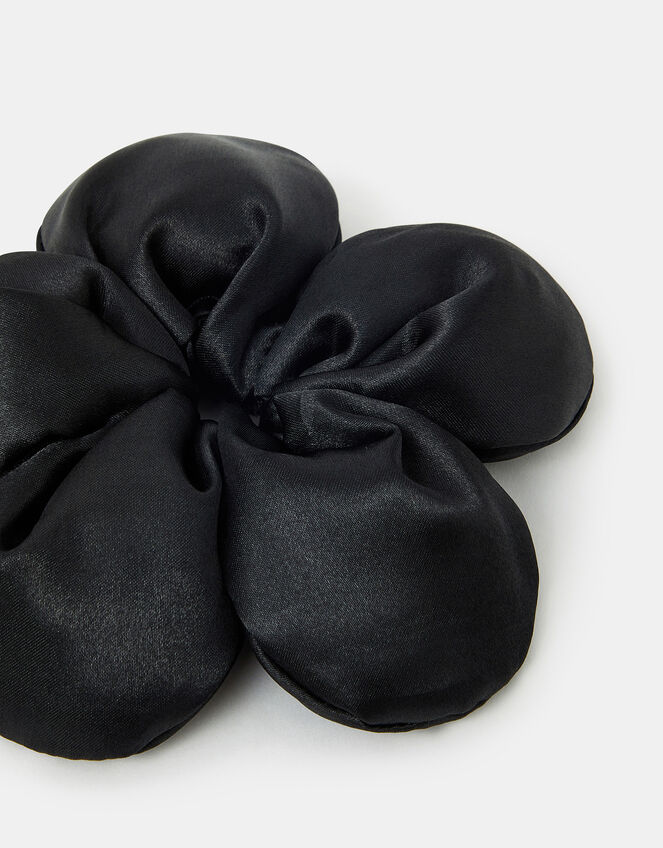 Flower Satin Hair Scrunchie, , large