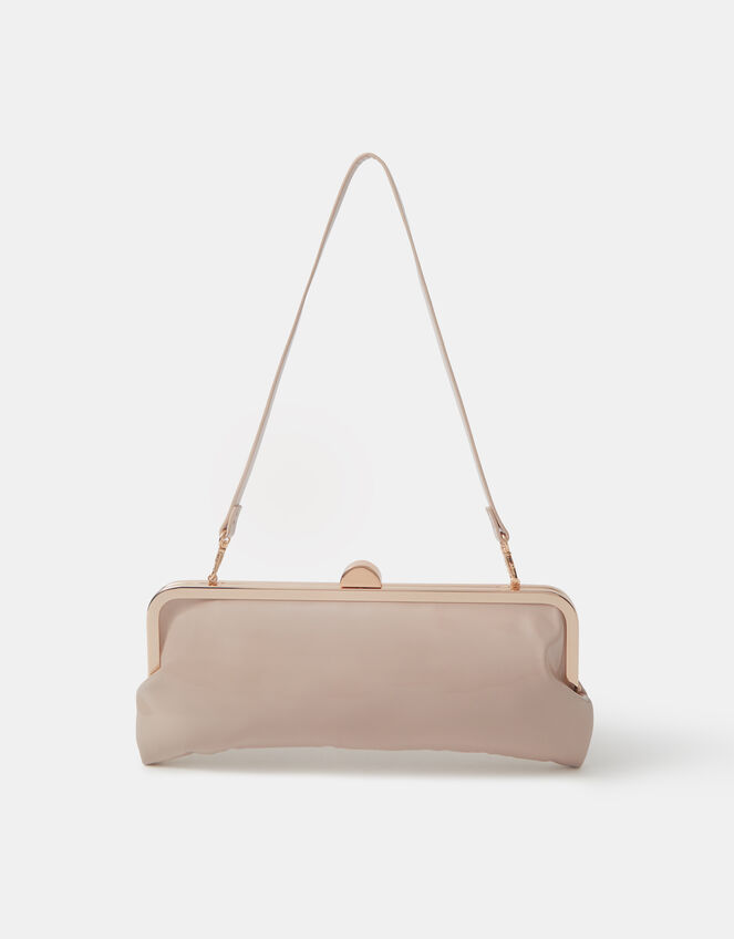 Clip Frame Clutch Bag, Nude (NUDE), large