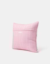 Quilted Gingham Cherry Cushion Cover, , large