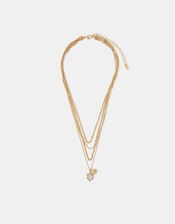 Layered Star Pendant Necklace, , large