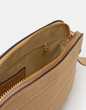 Quilted Crossbody Bag, Gold (GOLD), large