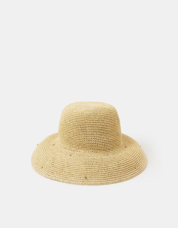 Diamant&eacute; Straw Bucket Hat, , large