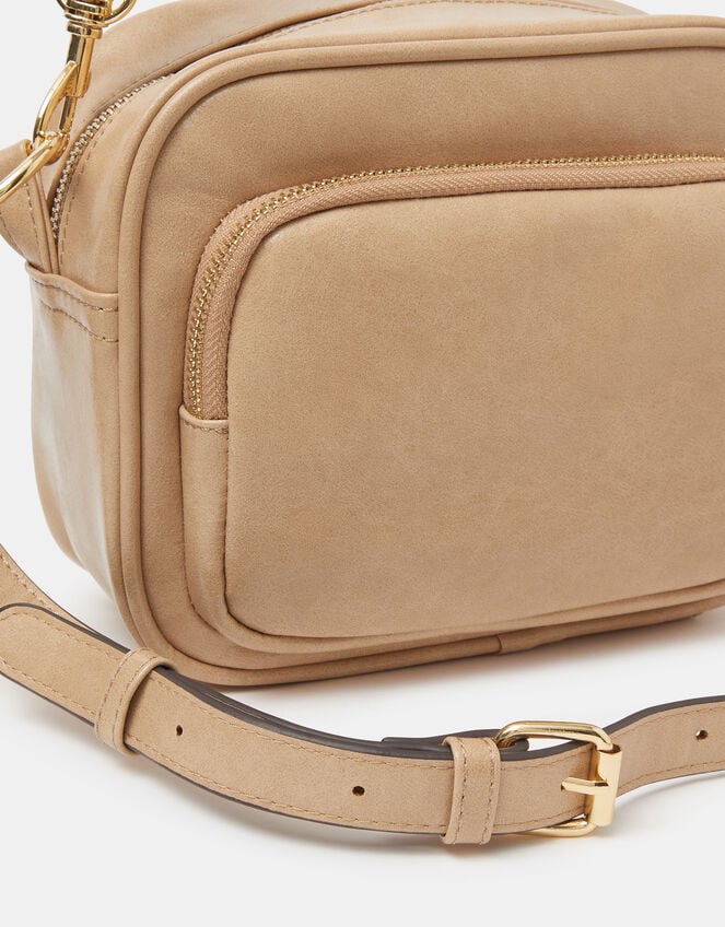 Boxy Crossbody Bag, Nude (NUDE), large