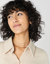 Chain Choker Necklace Set of Three, , large
