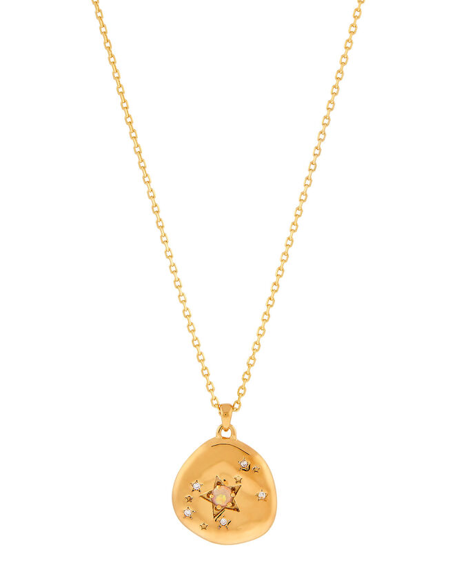 Gold-Plated Opal Zodiac Necklace - Scorpio, , large