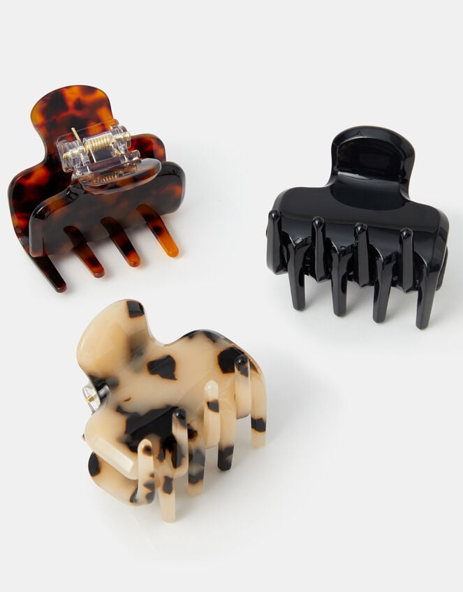 3-Pack Mini Tort Resin Claw Clips, , large