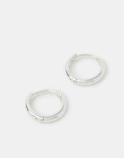 Small Hoop Earrings, Silver (SILVER), large