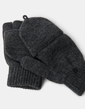 Plain Capped Gloves, Grey (GREY), large