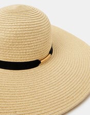 Floppy Straw Hat, , large
