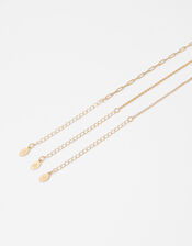 Chain Choker Necklace Set of Three, , large