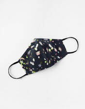Solar Print Face Covering in Pure Cotton, , large