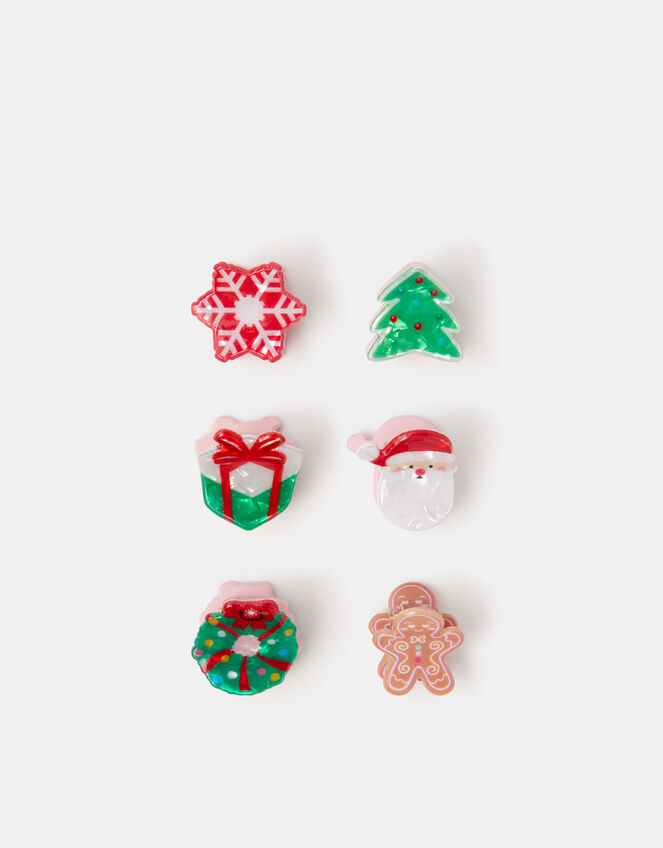 6-Pack Mini Christmas Claw Clips, , large