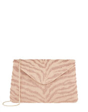 Evie Oversized Beaded Clutch Bag, , large