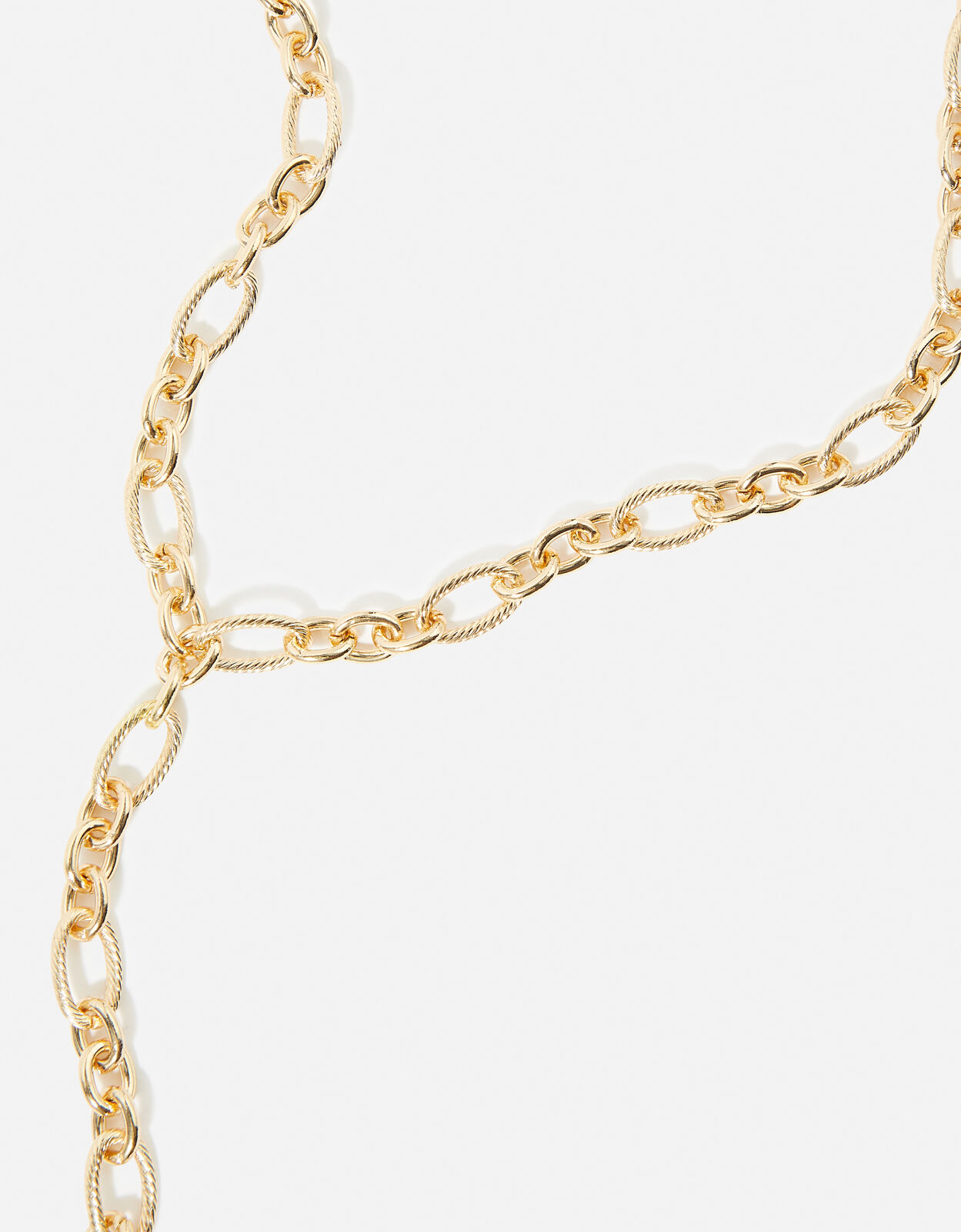 Gold y chain necklace Clearance