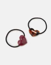 2-Pack Heart Hair Bands, , large