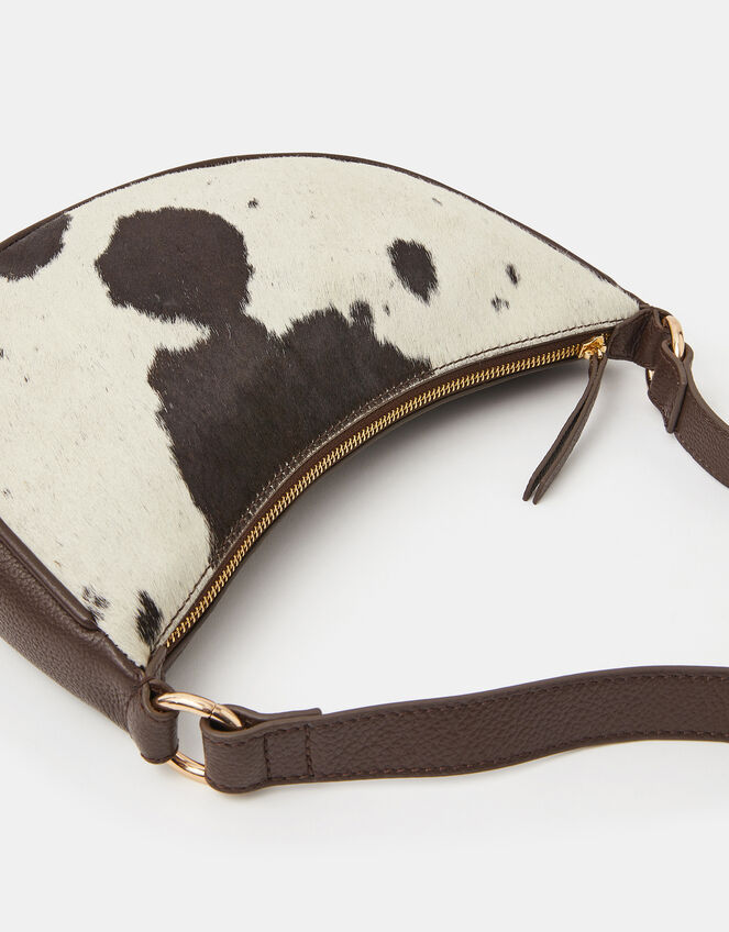 Leather Sling Crossbody Bag, , large