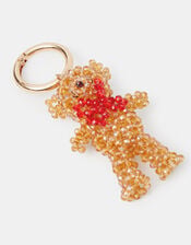 Beaded Bear Bag Charm, , large