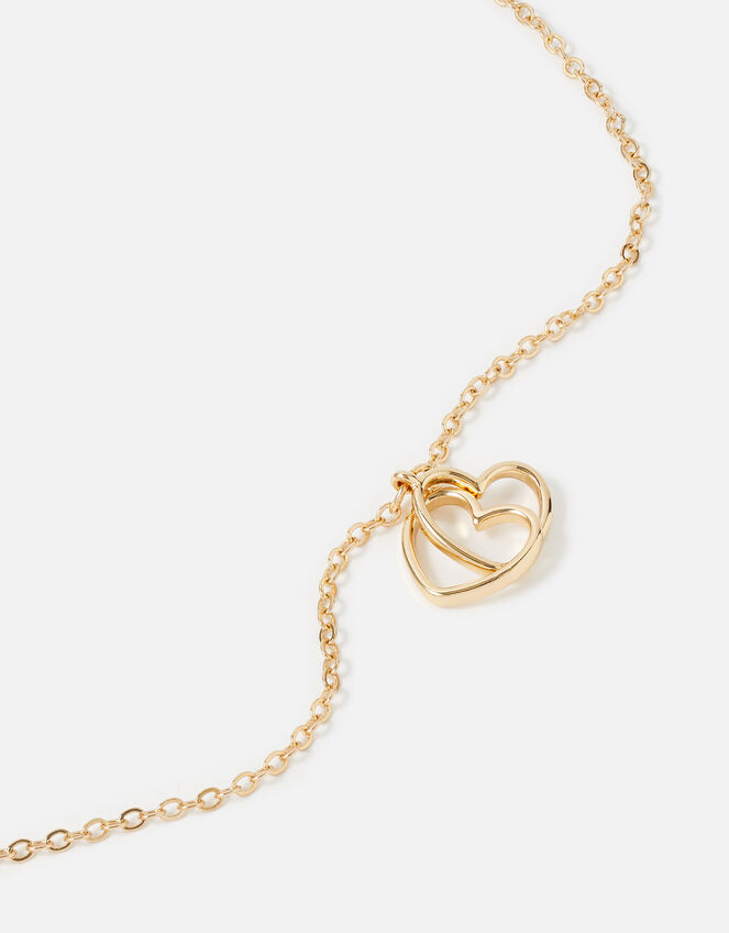Linked Heart Pendant Necklace , , large