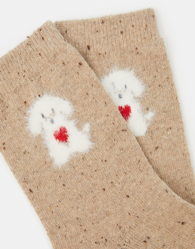 Fluffy Dog Socks, , large
