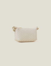 Quilted Cross-Body Bag, Cream (CREAM), large