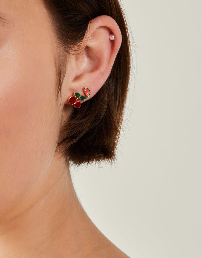 3-Pack Fruity Stud Earrings, , large