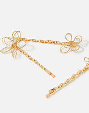 3D Floral Hair Slides Set of Three, , large