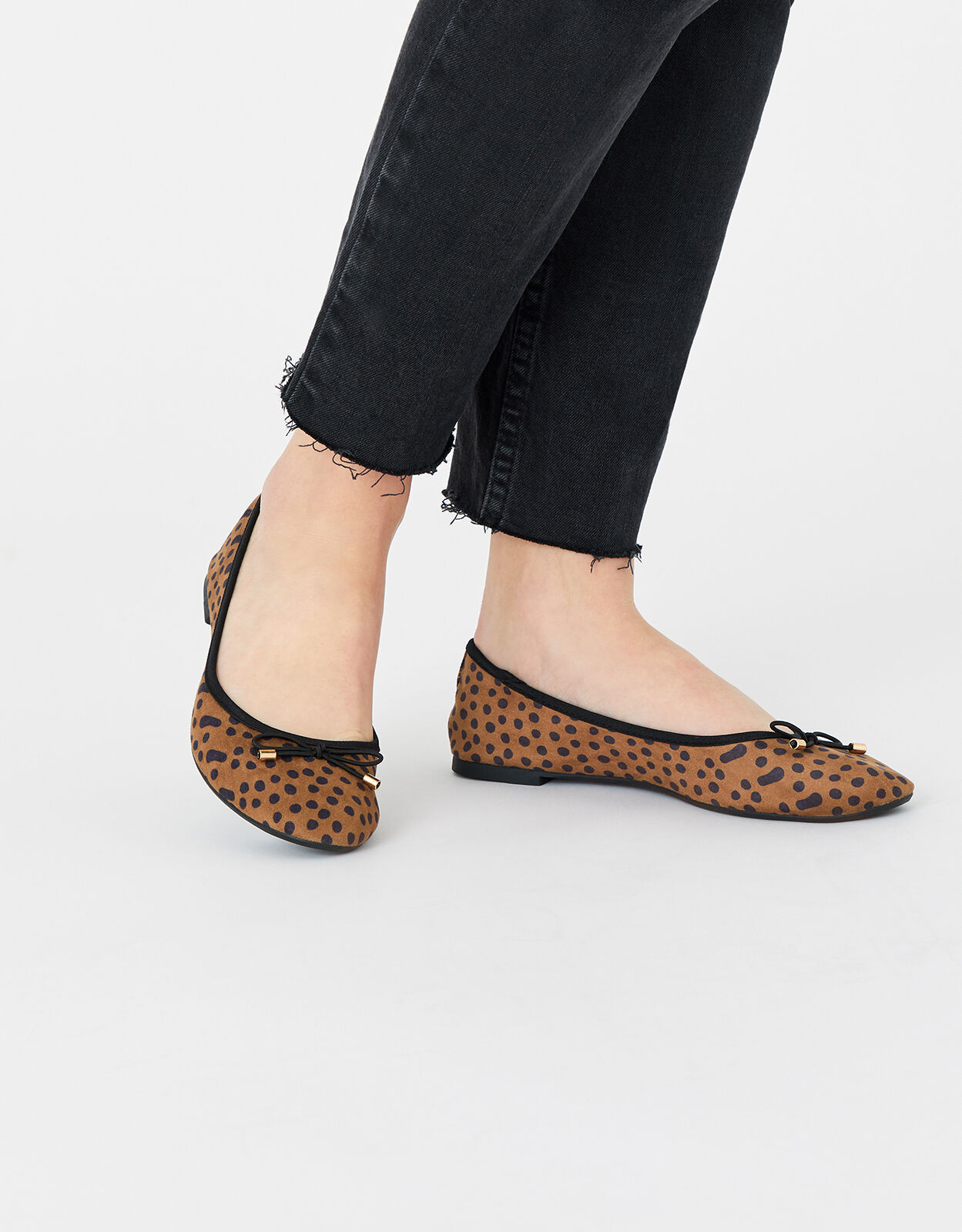 Leopard ballerina flats sale