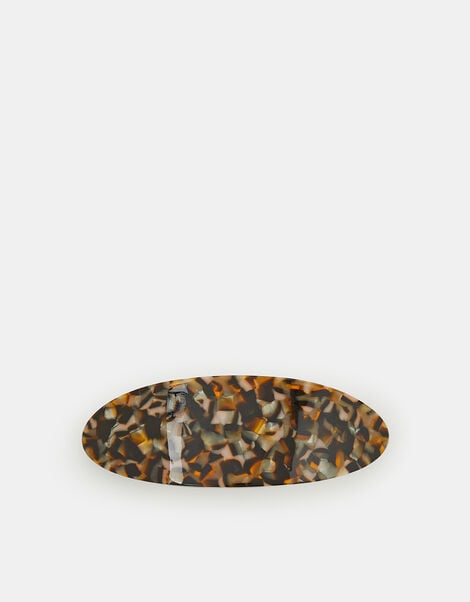 Tort Resin Barrette Hair Clip, , large