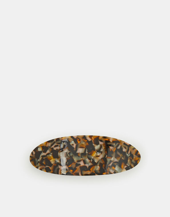 Tort Resin Barrette Hair Clip, , large