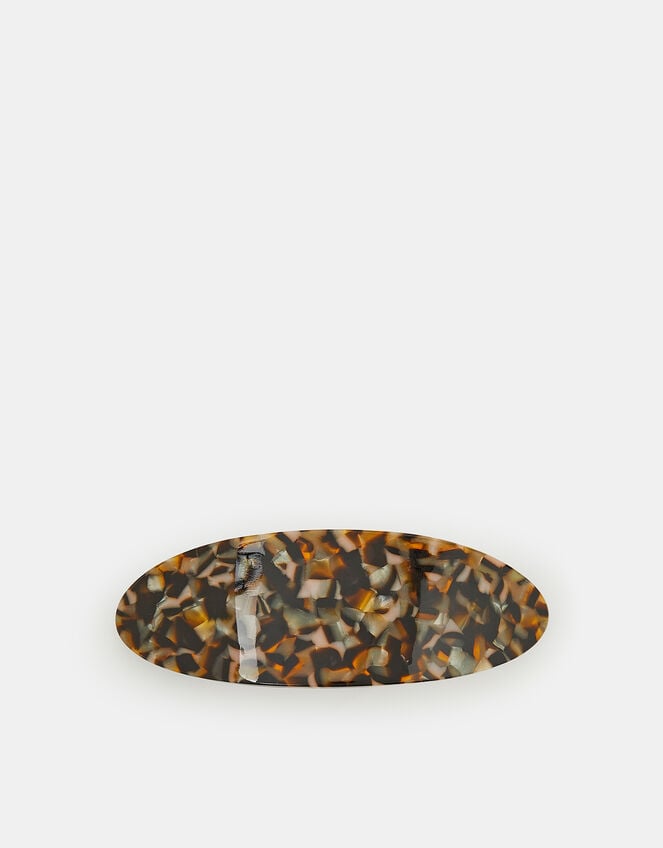 Tort Resin Barrette Hair Clip, , large