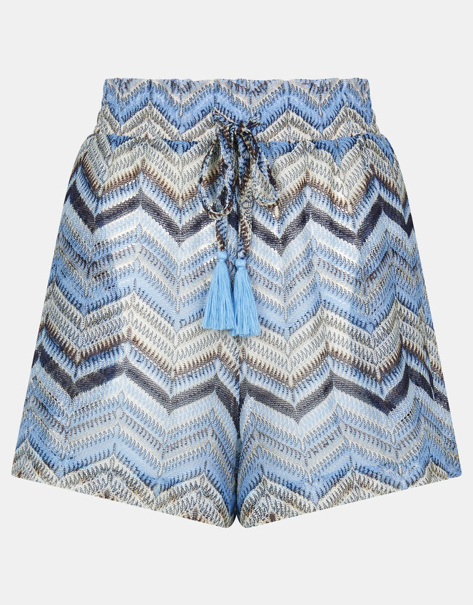 Zigzag Crochet Shorts, Multi (MULTI), large