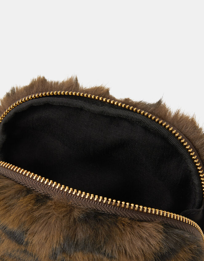 Fluffy Leopard Coin Purse Charm, , large