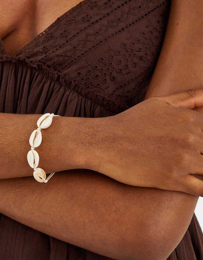 Cowrie Shell Cord Bracelet, , large
