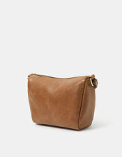 Zip Front Crossbody Bag, , large