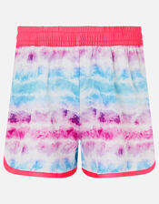 Girls Tie-Dye Active Shorts, Multi (BRIGHTS-MULTI), large