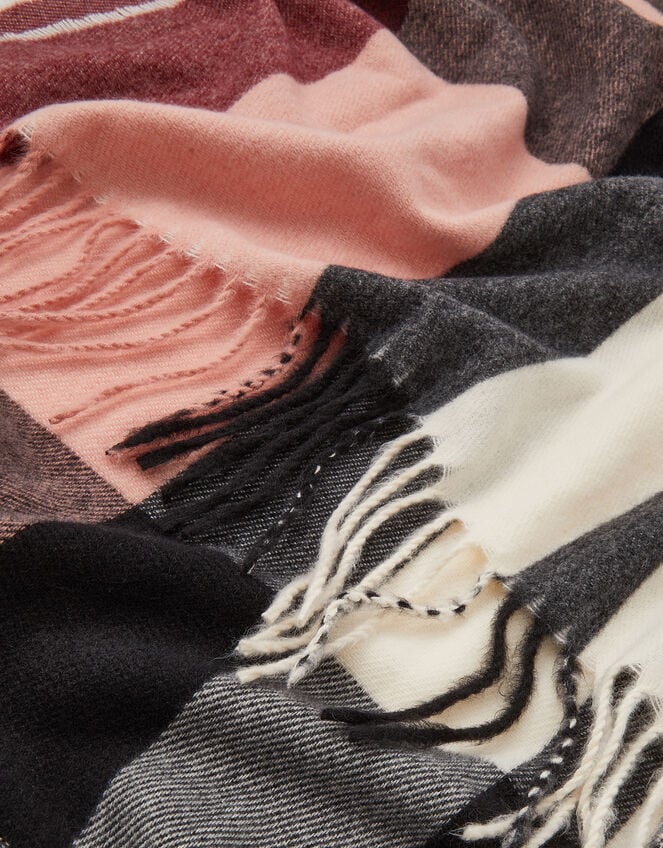 Check Blanket Scarf, Multi (PASTEL MULTI), large